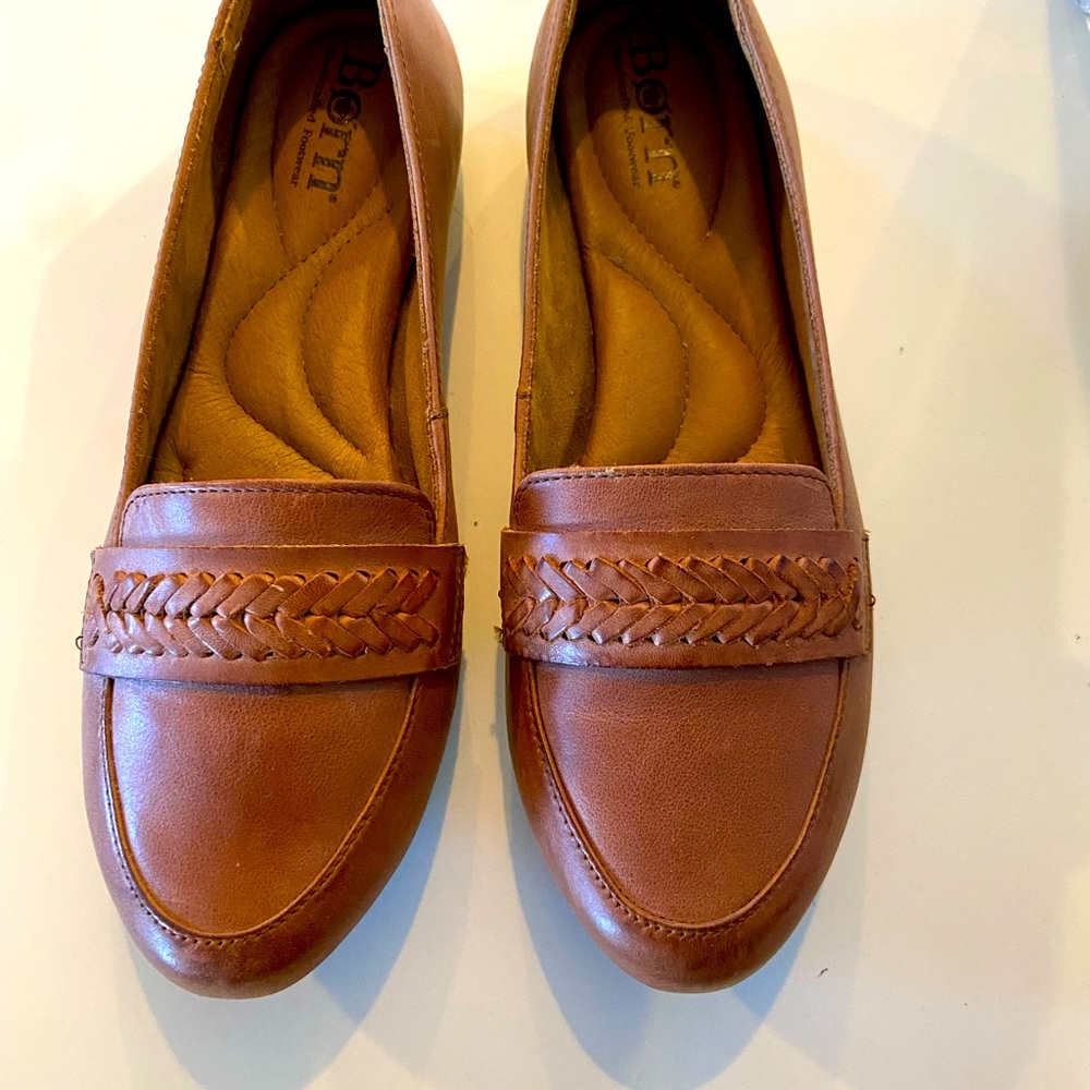 Born brown loafers